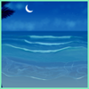 A Night At The Beach Background